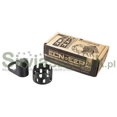 Płytka STRIKE INDUSTRIES tylna z portem QD i nakrętką do AR-15 (SI-AR-ECN&EEP-BK)-117729