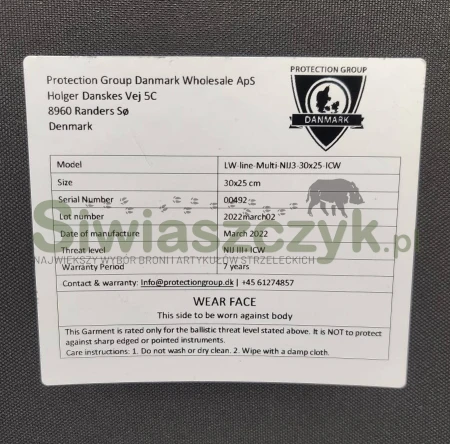 Kamizelka 5.11 + 2x wkład balistyczny PROTECTION GROUP NIJ3- 30x25-118286