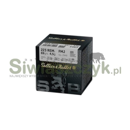 Amunicja S&B 223Rem FMJ (100) 4,5g(69gr)-118547