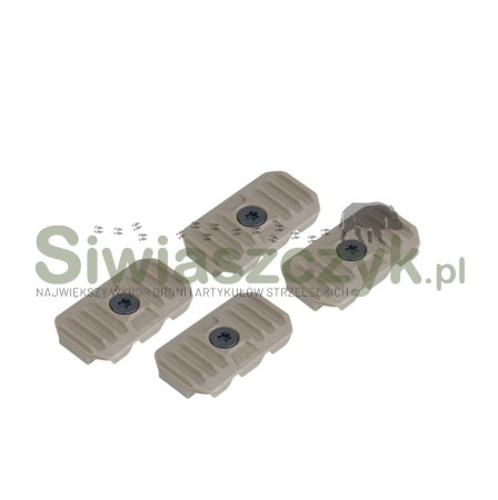 Osłony STRIKE INDUSTRIES szyny M-LOK krótkie 2 szt. (SI-AR-CM-COVER-S-FDE)-118613