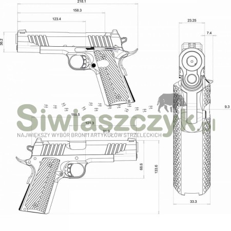Pistolet BUL 1911 Government kal. 45ACP-118674