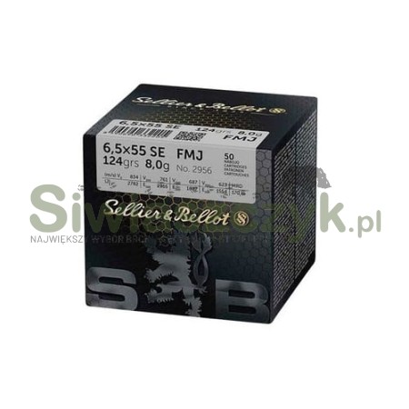 Amunicja S&B 6,5x55SE FMJ (50) 8g(124gr)-118797