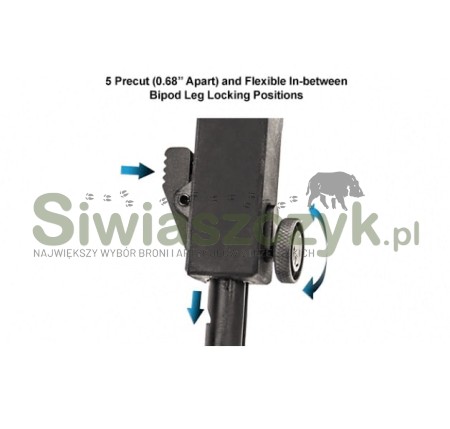 Bipod LEAPERS składany Rubber Armored QD (072-219)-119083