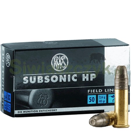 Amunicja RWS 22LR Subsonic HP 2,6g(40gr)-119166