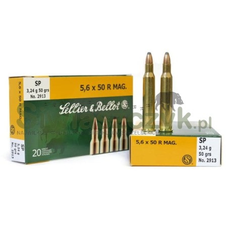 Amunicja S&B 5,6x50R Mag.SP 3,24g(50gr)-102309