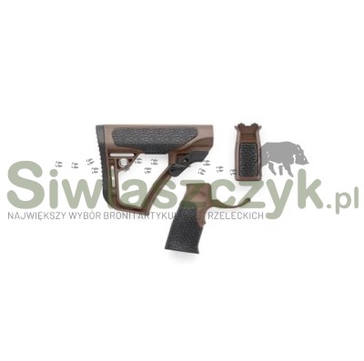 Zestaw chwytu pistoletowego, kolby i chwytu pionowego Daniel Defense do picatinny MILSPEC+ -119473