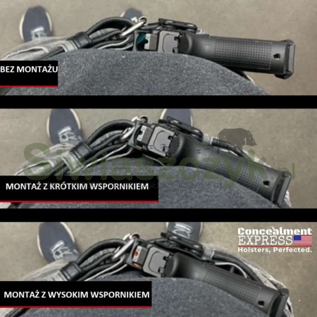 Klips niskoprofilowy CONCEALMENT EXPRESS do kabury IWB (CEX-191407)-25466f4128286887e75ce3ade99a42b9