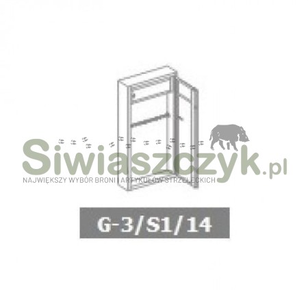 Szafa metalowa Novcan G3/S1/14 RAL9002-119873