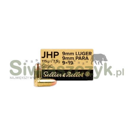 Amunicja S&B 9x19 JHP 7g(115gr)-119971
