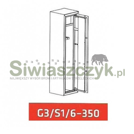 Szafa metalowa Novcan G3/S1/6-350 RAL9002-114816