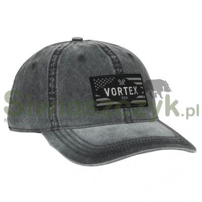 Czapka VORTEX z daszkiem męska Rank and Twill czarna-120135