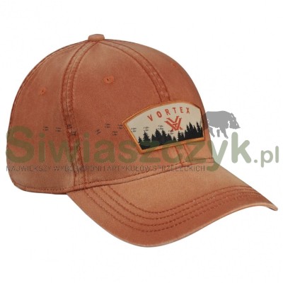 Czapka VORTEX z daszkiem męska Timber Twitch Twill pomarańczowa -120138