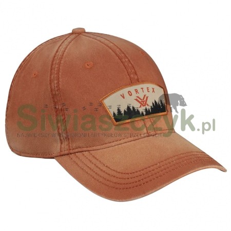 Czapka VORTEX z daszkiem męska Timber Twitch Twill pomarańczowa -120138