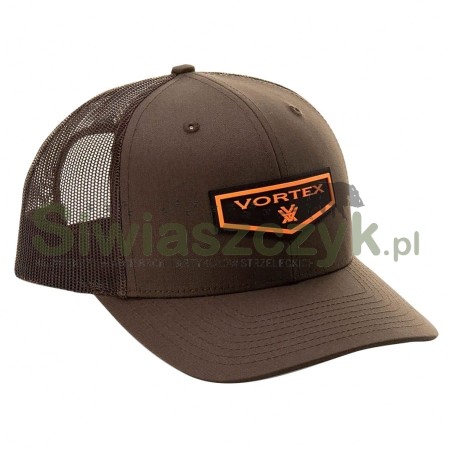 Czapka VORTEX z daszkiem męska Strong Point brązowa-120137