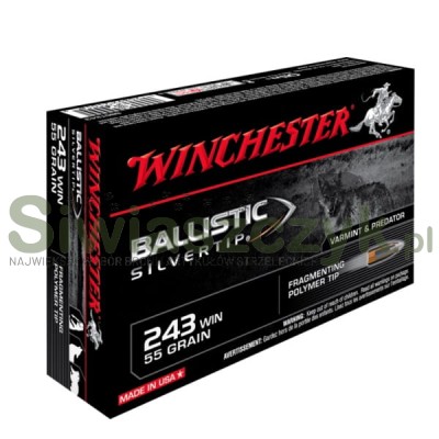Amunicja WINCHESTER 243Win BALLISTIC SILVERTIP 3,56g(55gr)-120143