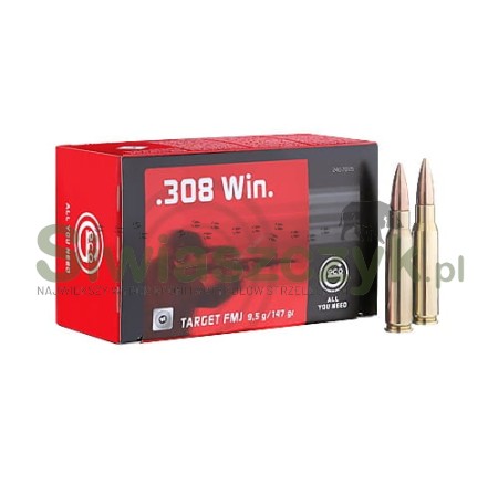 Amunicja GECO 308 Win. FMJ Target 9,5g(147gr)-120249