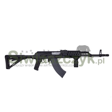 Karabinek JACK taktyczny frezowany korpus ze kolbą składaną kal. 7,62x39-120277