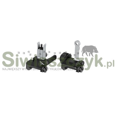 Przyrządy celownicze M4 SOPMOD Black muszka, przeziernik -120433
