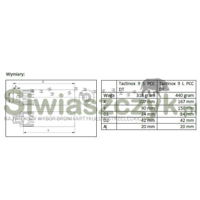 Tłumik GOMANDER Tactinox 9L PCC DT 1/2x28UNEF (TB0.9140)-120516