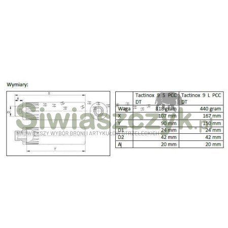 Tłumik GOMANDER Tactinox 9L PCC DT 1/2x28UNEF (TB0.9140)-120516