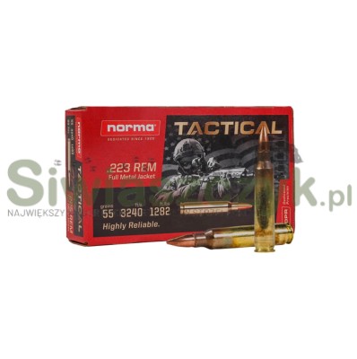 Amunicja NORMA 223Rem TAC FMJ 3,6g(55gr)-120639