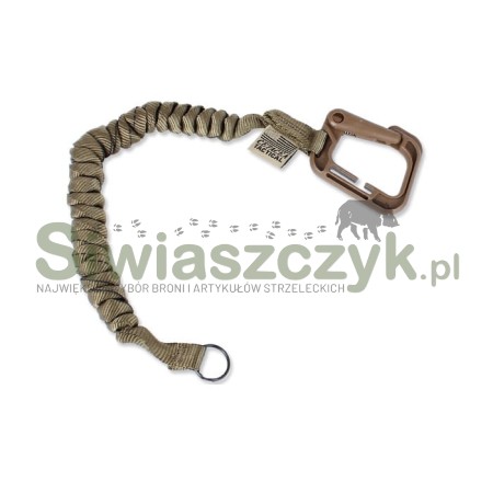 Smycz CETACEA TACTICAL Poly-Bina Covered Mini Coil Tether Coyote Brown (TA-MCT2-COY)-120832