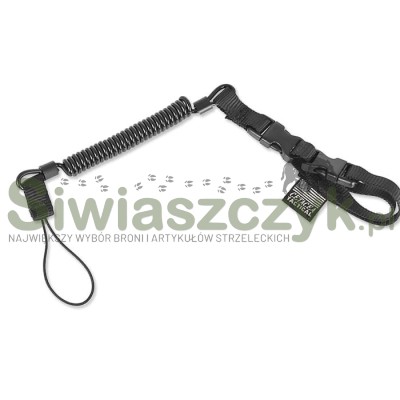 Smycz CETACEA TACTICAL Plain Clothes Mini-Coil Lanyard (TA-PCO-BLK)-120833