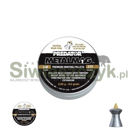 Śrut diabolo JSB METALMAG 4,5/200 0,55g(8,50gr)(2001-01-200)-120941