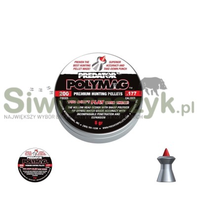 Śrut diabolo JSB POLYMAG PREDATOR 4,5/200 0,53g(8,00gr)(1001-01-200)-120944