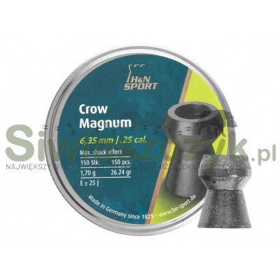 Śrut H&N diabolo Crow Magnum 6,35mm/150szt-115695