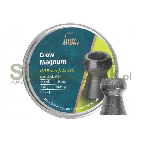 Śrut H&N diabolo Crow Magnum 6,35mm/150szt-115695