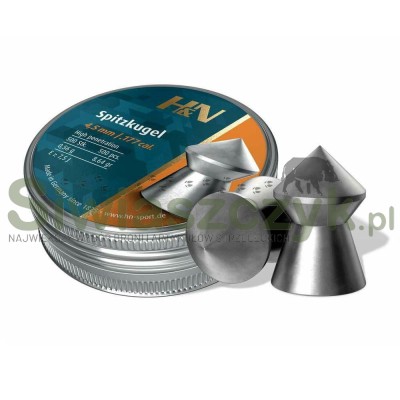 Śrut Diabolo H&N SPITZKUGEL 4,50/500 0,56g(8,64gr)-120818