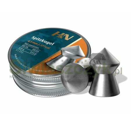 Śrut Diabolo H&N SPITZKUGEL 4,50/500 0,56g(8,64gr)-120818