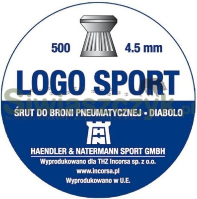 Śrut Diabolo H&N Logo Sport 4,5/500 0,47g(7,25gr)-120822