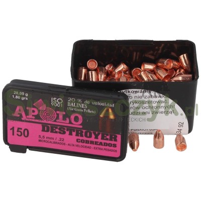 Śrut APOLO Premium Destroyer Copper Heavy 5,5/150 1,80g(28,00gr)(E19970)-120870