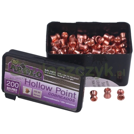 Śrut APOLO Premium Hollow Point Copper 5,50/200 1,15g(18,00gr)(E19991)-120890