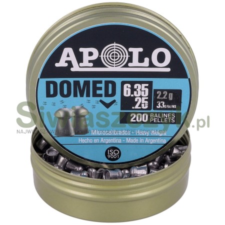 Śrut APOLO Premium Domed 6,35/200 2,20g(33,00gr)(E19912)-120895