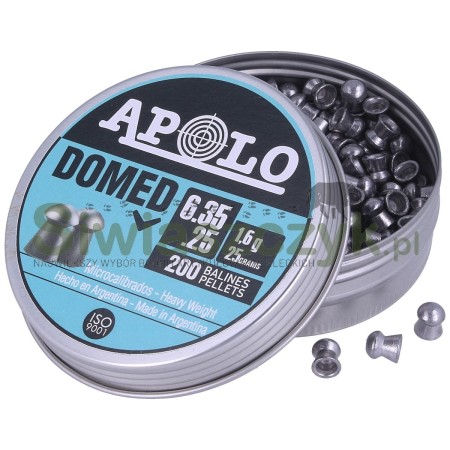 Śrut APOLO Premium Domed 6,35/200 1,60g(25,00gr)(E13501)-120905