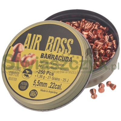 Śrut APOLO Air Boss Barracuda Copper 5,5/250 1,36g(21,00gr)(E30001)-120869