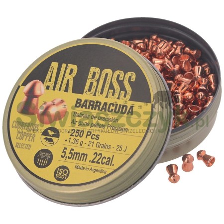 Śrut APOLO Air Boss Barracuda Copper 5,5/250 1,36g(21,00gr)(E30001)-120869