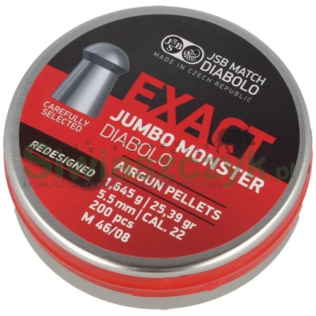 Śrut diabolo JSB JUMBO EXACT MONSTER 5,52/200 1,64g(25,39gr)(546388-200)-120947