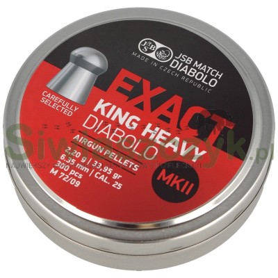 Śrut Diabolo JSB EXACT KING HEAVY II 6,35/300 2,20g(33,95gr)(546498-300)-120972