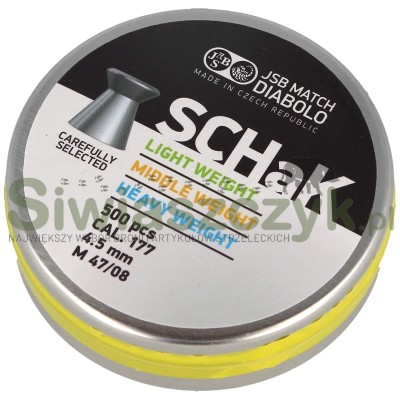 Śrut Diabolo JSB SCHaK Middle Weight 4,50/500 0,65g(10,03gr)(001045-500)-120982