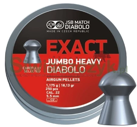Śrut diabolo JSB EXACT JUMBO HEAVY 5,53/250 1,17g(18,13gr)(546286-250)-120951