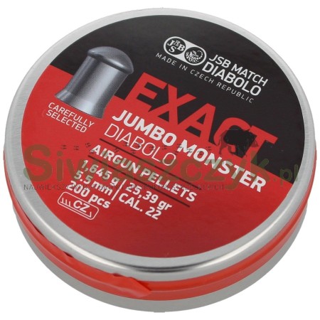 Śrut Diabolo JSB Exact Jumbo Monster 5,52/200 1,645g(25,39gr)(546288-200)-121003