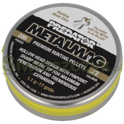 Śrut Diabolo JSB Predator Metalmag 5,50/200 1,10g(17,00gr)(2002-01-200)-121012