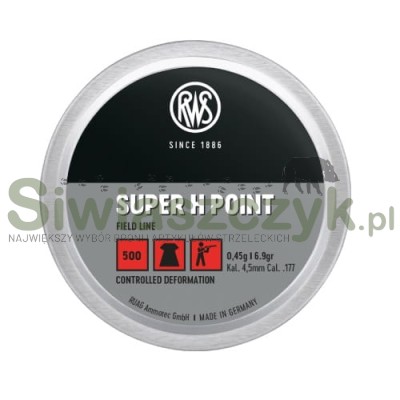 Śrut RWS Super H-Point 4,50/500 0,45g(6,90gr)(2136678)-121094