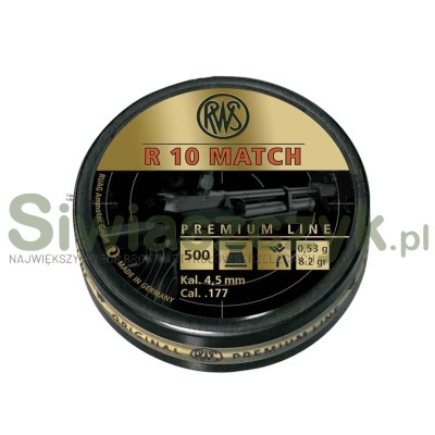 Śrut RWS R 10 Match 4,50/500 0,53g(8,20gr)(2135906)-121101