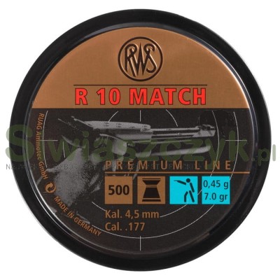 Śrut RWS R 10 Match 4,50/500 0,45g(7,00gr)(2315442)-121106