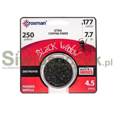 Śrut CROSMAN Black Widow 4,50/250 0,36g(7,70gr)(CBW77)-121122
